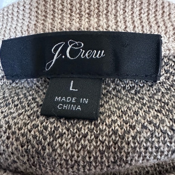 EUC J Crew Merino Wool Leopard Teddy Crewneck Pullover Sweater - Picture 7 of 11